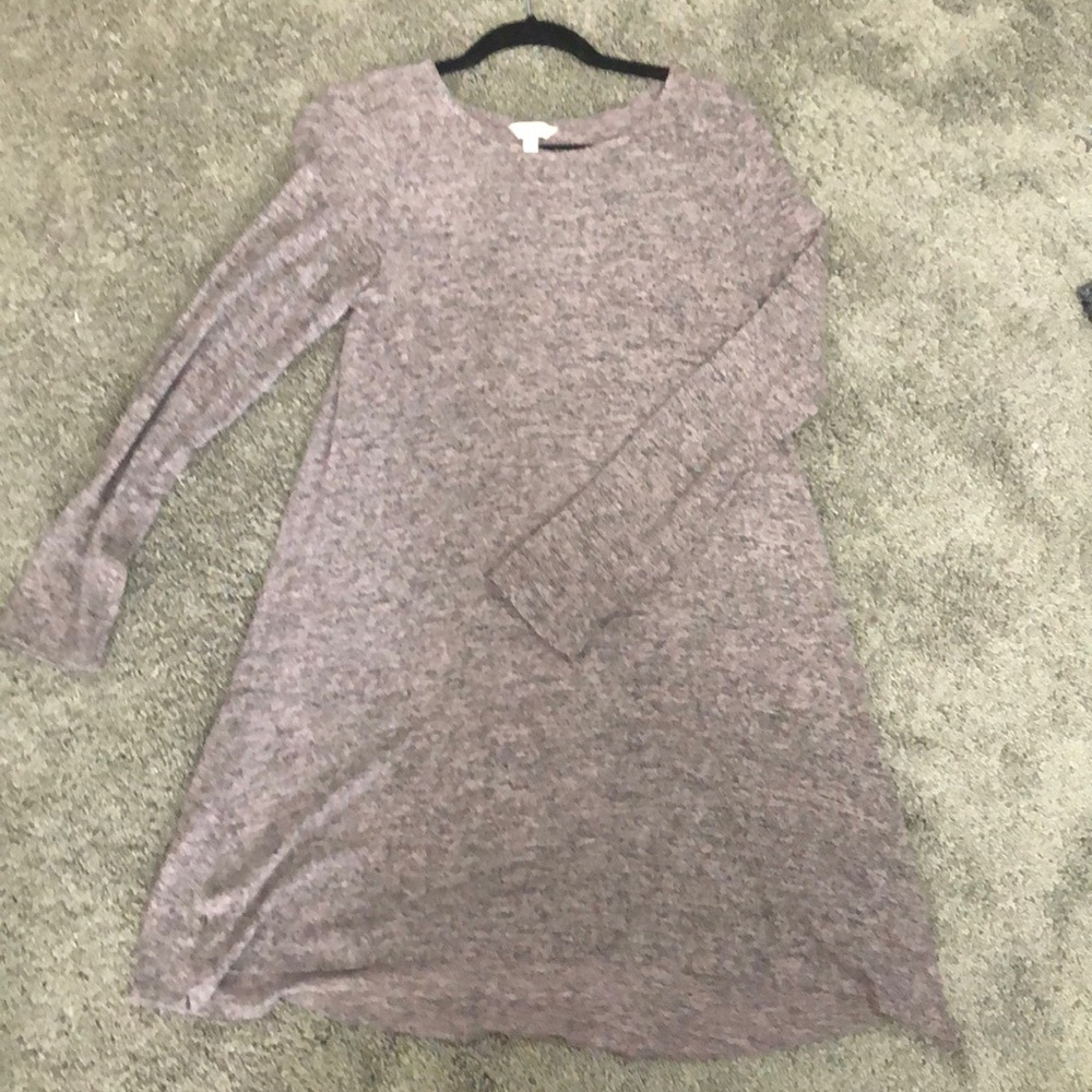 Charming Charlie purple long sleeve dress
